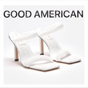 GOOD AMERICAN TERRY SLIP ON HEELS SIZE 7 1/2 NIB